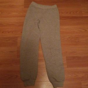 Gray jogger sweatpants